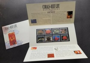 Singapore Definitive Corals & Reef Life 1994 Fish Marine (p. pack) MNH *see scan