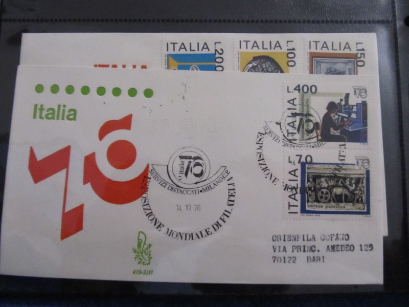 Italy 1976 FDC LR121F11-