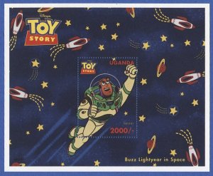 UGANDA 1997 Disney Toy Story 2000sh Buzz in Space S/S Scott 1484 Mint NH VF