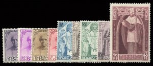 Belgium #B114-122 Cat$591, 1932 Cardinal Mercier, complete set, lightly hinged