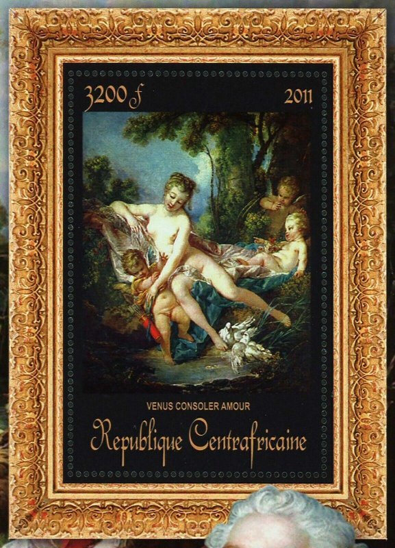 Paintings of Francois Boucher Stamp Venus Consoler Amour S/S MNH #3376 / Bl.850