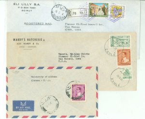 Lebanon  3 covers from Independence Era. 1 roughly opened.