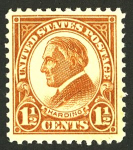 U.S. #553 MINT-VF OG NH