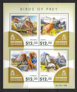 SOLOMON ISLANDS 2015 BIRDS OF PREY (1) MNH