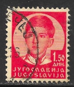 Yugoslavia 120: 1.50d Peter II, used, F-VF