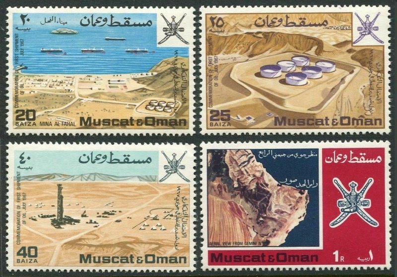 Oman 106-109, MNH.Mi 107-110. 1st Oil Shipment from Muscat & Oman, 1967. 1969.