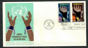 United Nations New York #263 - 264 Namibia unaddressed FDC