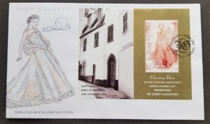 *FREE SHIP Gibraltar Christian Dior By John Galliano 1997 Costumes Fashion (FDC)