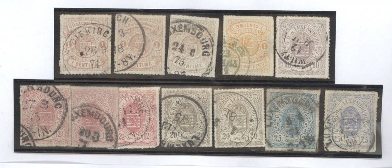 Luxembourg #17-22 Used Multiple