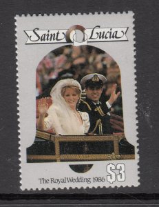 St Lucia 849 Royal Wedding MNH VF