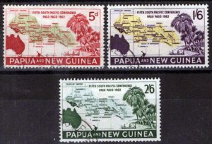 ZAYIX Papua New Guinea 167-169 Used Maps Trees 071423S138