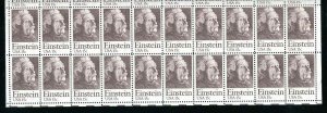 1774 Einstein Sheet of 50 15¢ Stamps Complete 1979