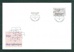 Aland. FDC 1993. New Autonomy Act. Coats Of Arms . Sc. # 71