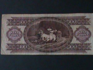 HUNGARY-1984-NATIONAL BANK-$100 FORINT-CIRCULATED-VF-40 YEARS OLD