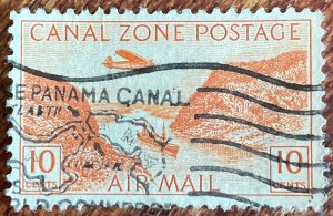 Canal Zone #C9 Used PM Single Gaillard Cut SCV $.35