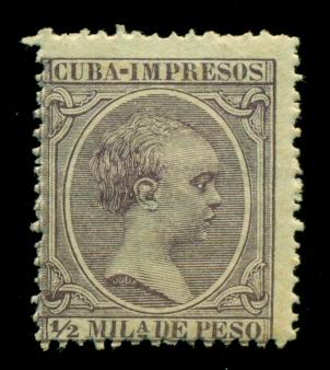 Cuba 1892 #P13 MH SCV (2018) = $0.25