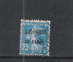 French Offices in Turkey (Levant)  Scott#  44  Used  (1921 Surcharged)