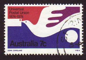 Australia 1974 Sc#597, SG#576 7c Pidgeon Post USED.