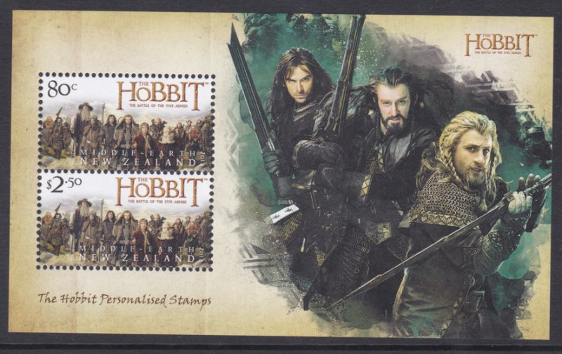 2014 NEW ZEALAND Hobbit MINIATURE SHEET the battle of 5 armies UNMOUNTED MINT