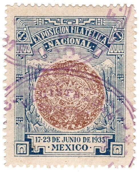 (I.B) Mexico Cinderella : National Philatelic Exhibition (1935)