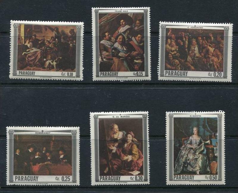 Paraguay 1967 Famous Paintings MNH Art