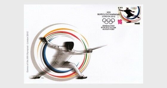 2012  ESTONIA  -  SG: 685  -  OLYMPICS 2012, LONDON  -  FIRST DAY COVER