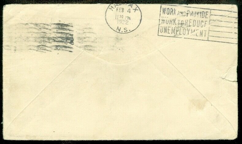 EDW1949SELL : NEWFOUNDLAND 1921 Scott #C3 on 1921 cover. A few small creases.