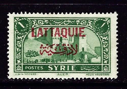 Latakia #9 Hinged 1931 Overprint on stamp of Syria