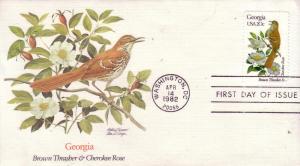 US Sc# 1953 / 2002 FDC's State Birds & Flowers Complete UXZ