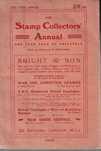 The Stamp Collectors' Annual and Yearbook 1921, Edited by Douglas B. Arm...