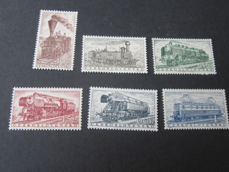 Czech Republic 1956 Sc 770-5 Train set MNH