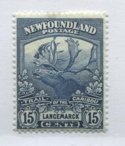 Newfoundland 1919 Caribou 15 cents mint o.g. hinged