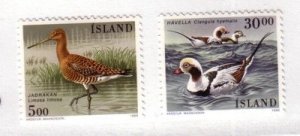 Iceland Sc 665-666 1988 Birds stamp set mint NH