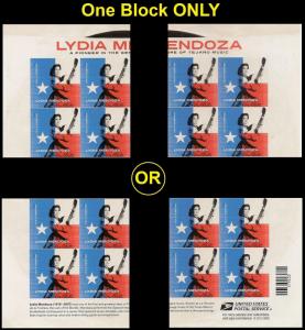 US 4786a Music Icons Lydia Mendoza imperf NDC corner block (4 stamps) MNH 2013