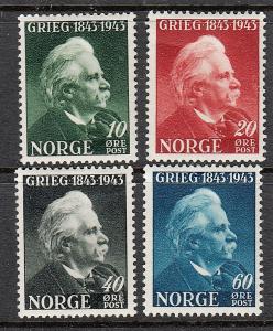 NORWAY MLH #255-258 Complete Set