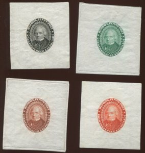 15L18TC1 Blood's Penny Post Lot of 4 Large Die Trial Color Proofs on India HZ70