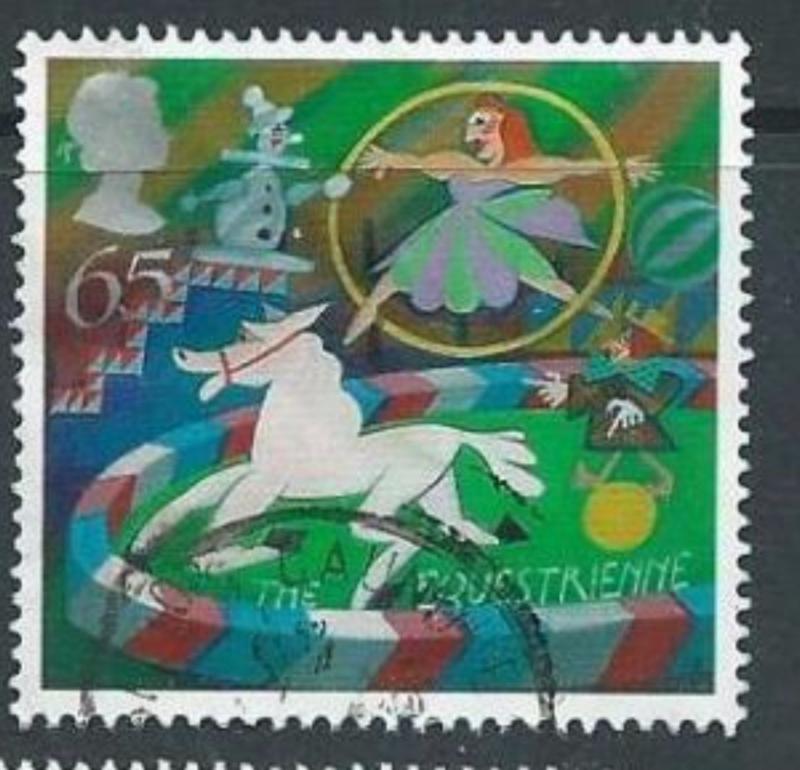 GROSSBRITANNIEN GRANDE BRETAGNE GB 2002 CIRCUS: EQUESTRIENNE  65P  SG 2279 SC...