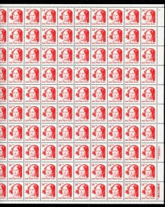 2176 Julia Ward Howe Sheet of 100 14¢ Stamps MNH Great Americans