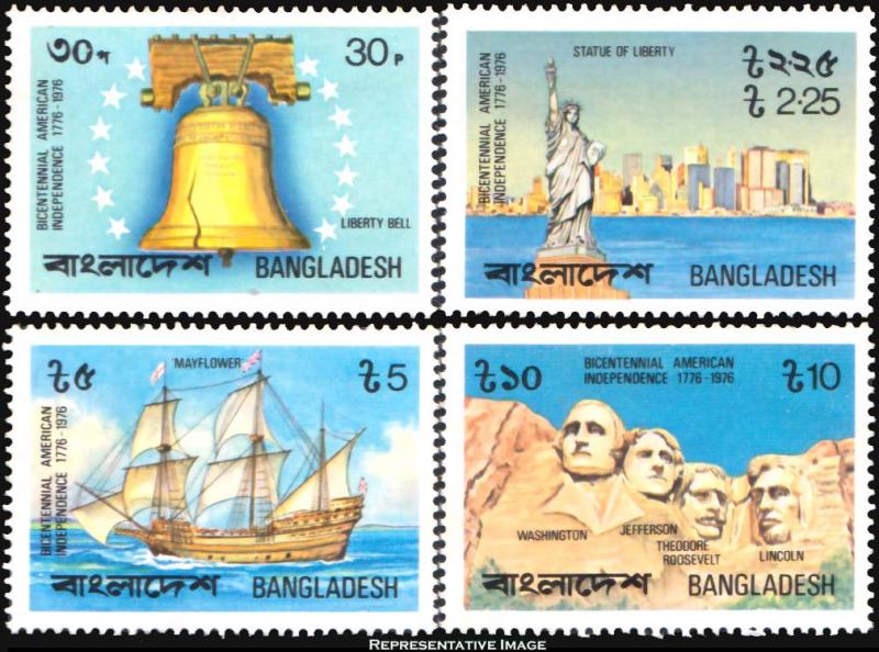 Bangladesh Scott 111-114 Mint never hinged.