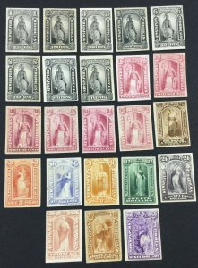 MOMEN: US STAMPS #PR PLATE PROOF ON CARD GROUP LOT #44133