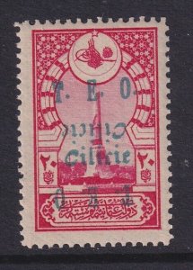 Cilicia, Scott 82c (Yvert 68c), MNH, Double Overprint, 1 Inverted