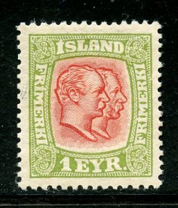 Iceland # 71, Mint Hinge. CV $ 1.75