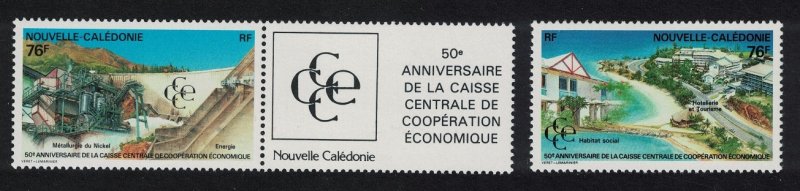 New Caledonia Central Economic Co-operation Bank 2v T1 1991 MNH SG#931-932