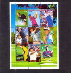 TURKMENISTAN SHEET SPORTS GOLF