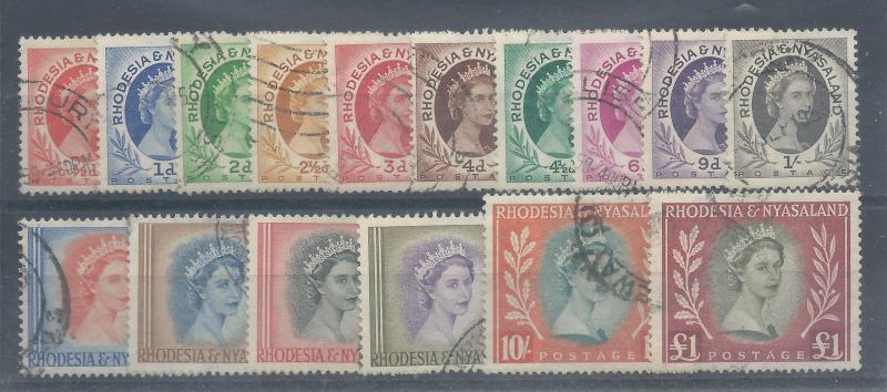 Rhodesia & Nyasaland 141-55 U