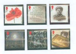 Great Britain #3312-3317 Mint (NH) Single (Complete Set) (Flowers)