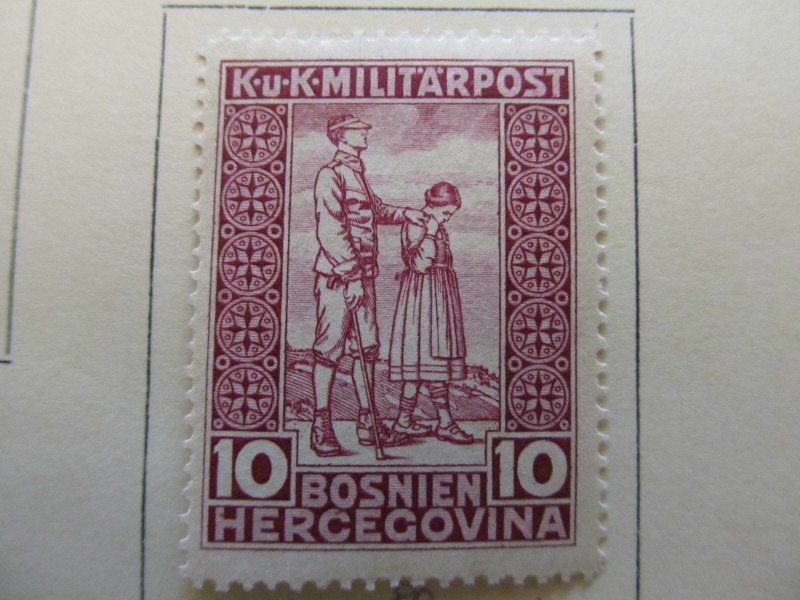 Bosnia & Herzegovina 1916 10+2h fine MH* semi-postal stamp A13P18F68