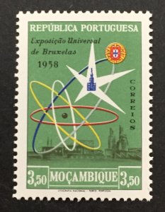 Mozambique 1957 #403, Brussels World Fair, MNH.