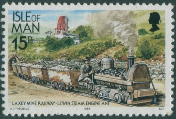 Isle Of Man 1988 SG372 15p Lewin locomotive MNH