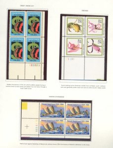 U.S. #MINT BLOCK SETS/MIXED CONDITION 
